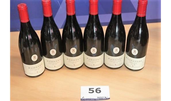 6 flessen à 75cl rode wijn DOMAINE BOHRMANN, Pommard Vieilles Vignes, Pinot Noir, 2016